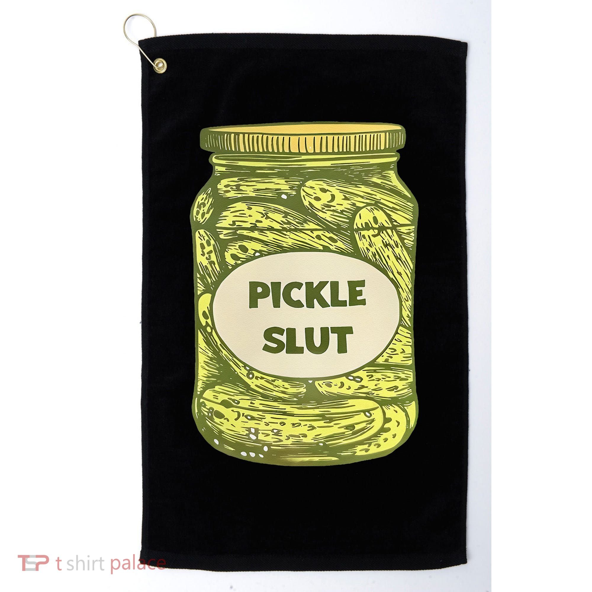 pickle slut funny canned pickles Golf Towel