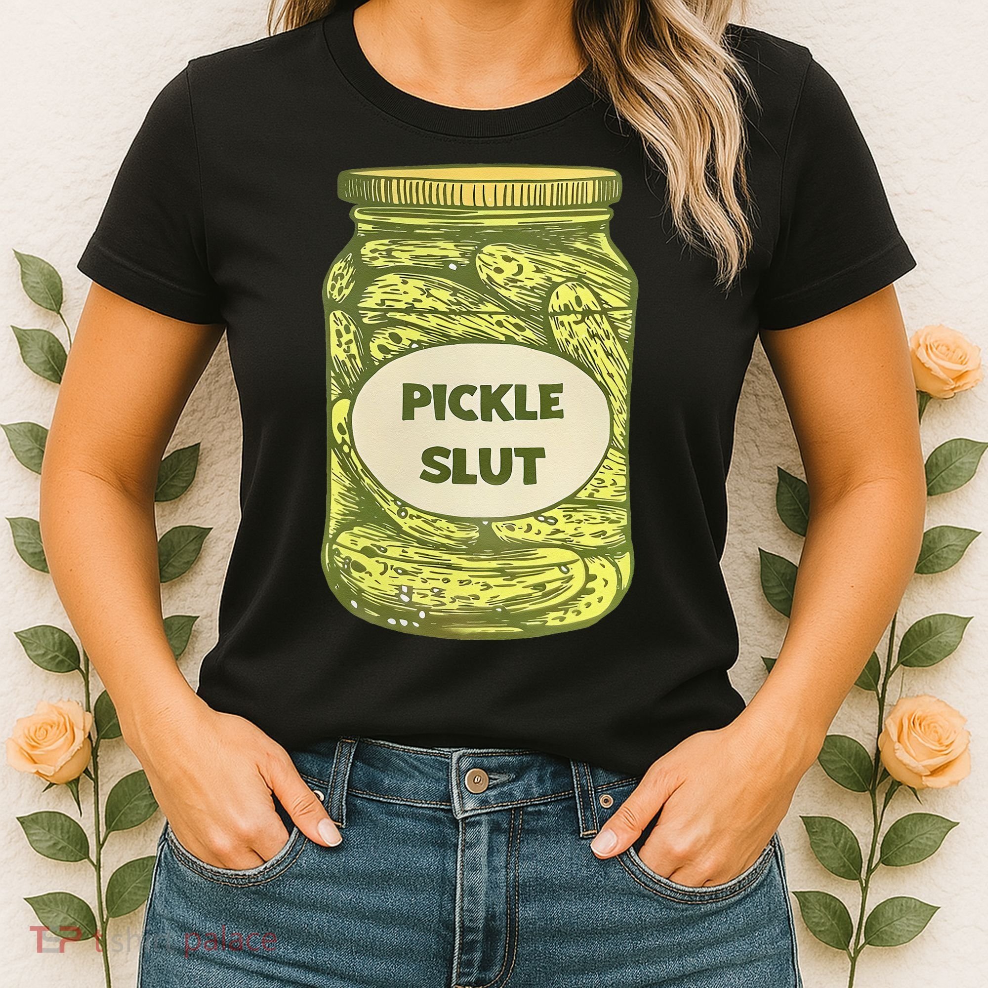 pickle slut funny canned pickles Women's T-Shirt