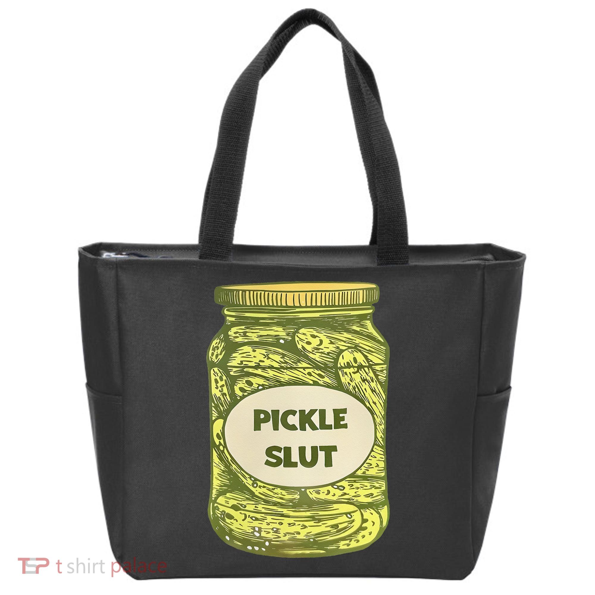 pickle slut funny canned pickles Tote Bag