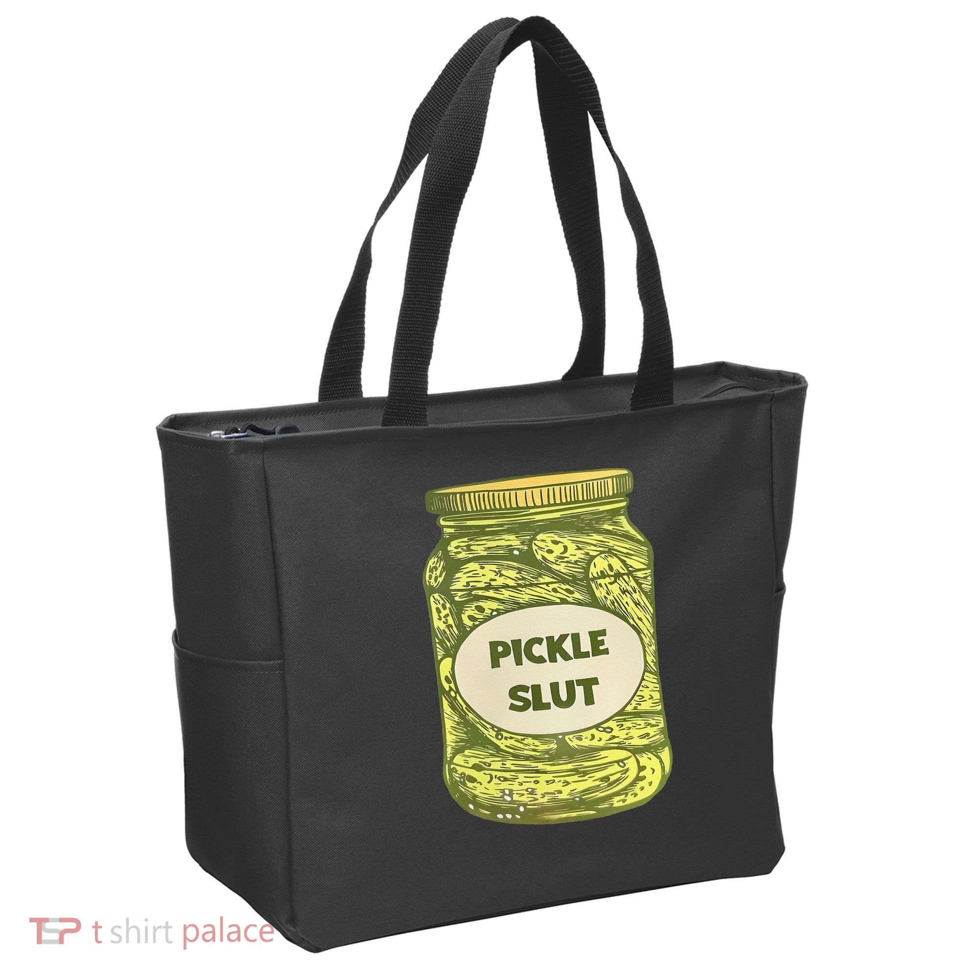 pickle slut funny canned pickles Tote Bag