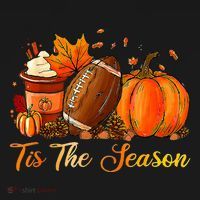 Pumpkin Spice Football Tis The Season Fall Thanksgiving Ornament thumb 1