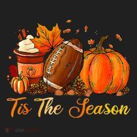 Pumpkin Spice Football Tis The Season Fall Thanksgiving Hat thumb 2