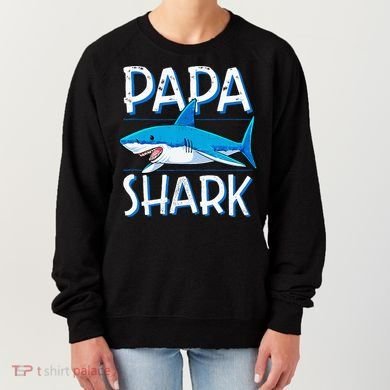 Papa Shark Family Matching Dad Daddy Jawsome Women's Sweatshirt