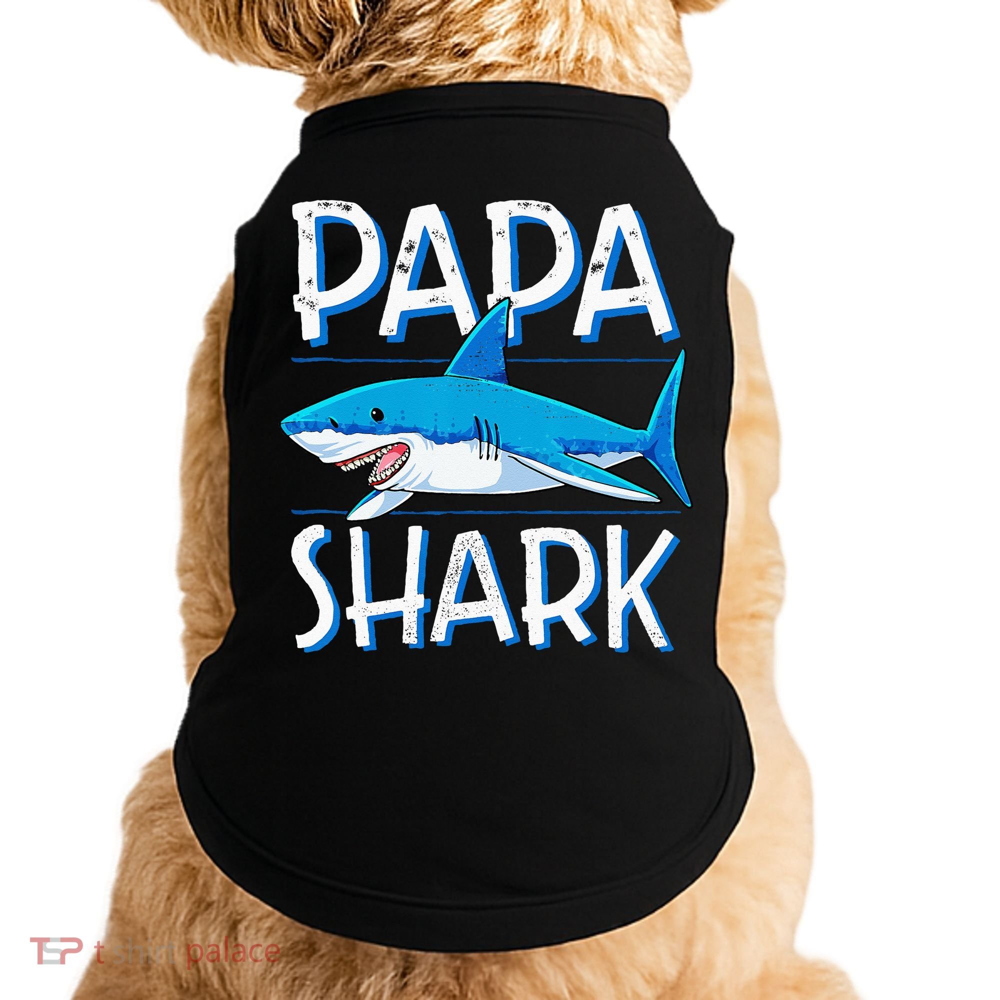 Papa Shark Family Matching Dad Daddy Jawsome Doggie Tank