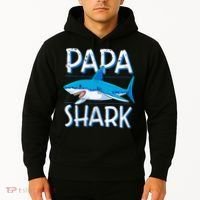 Papa Shark Family Matching Dad Daddy Jawsome Hoodie thumb 2