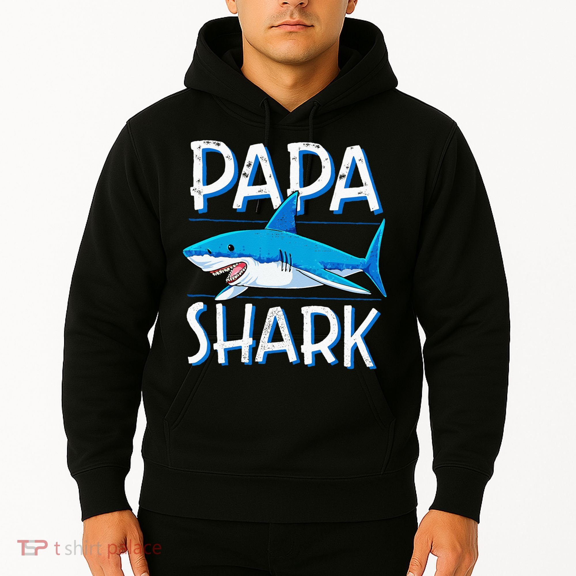 Papa Shark Family Matching Dad Daddy Jawsome Hoodie
