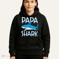 Papa Shark Family Matching Dad Daddy Jawsome Hoodie thumb 5