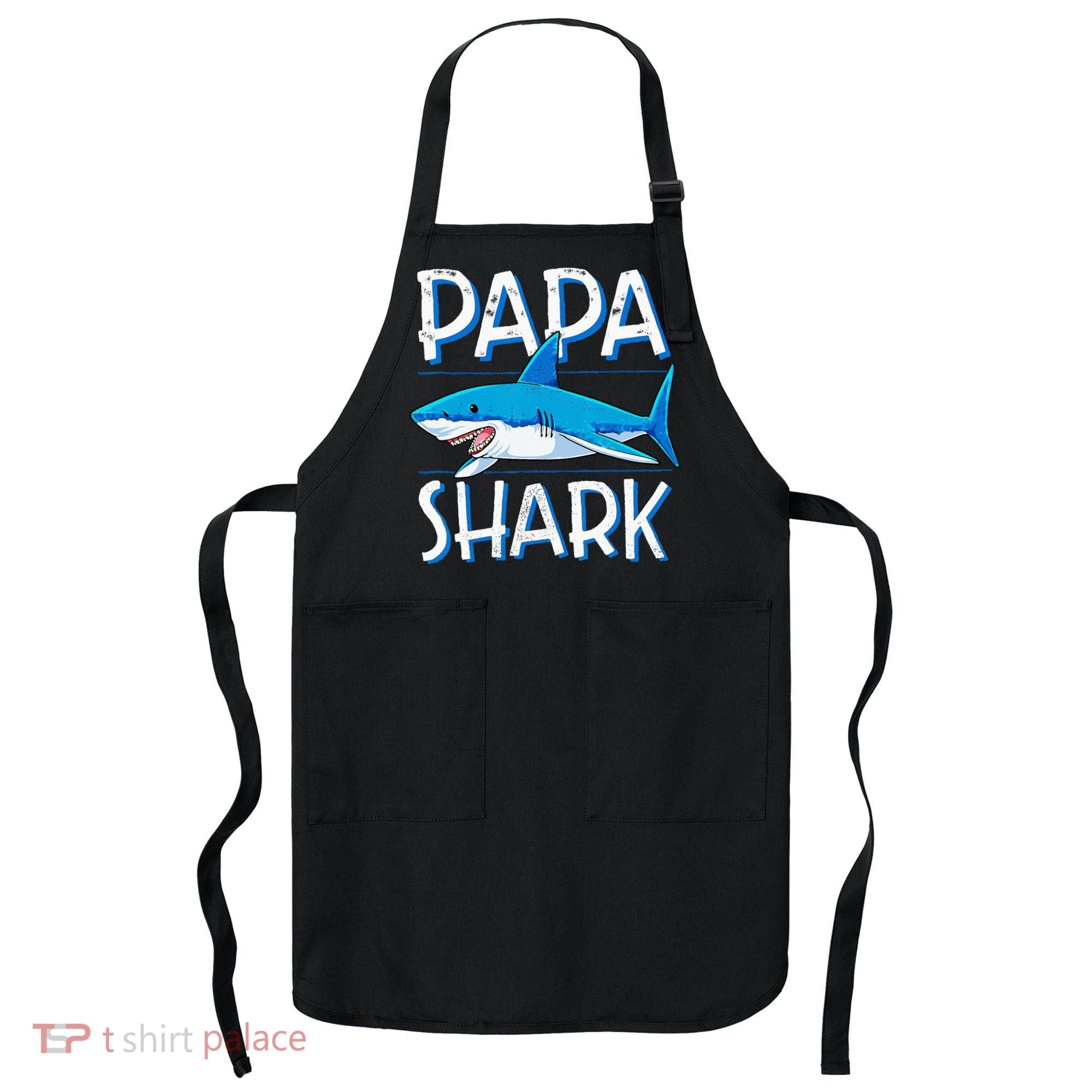 Papa Shark Family Matching Dad Daddy Jawsome Apron