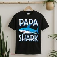 Papa Shark Family Matching Dad Daddy Jawsome T-Shirt thumb 2