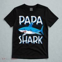 Papa Shark Family Matching Dad Daddy Jawsome T-Shirt thumb 5