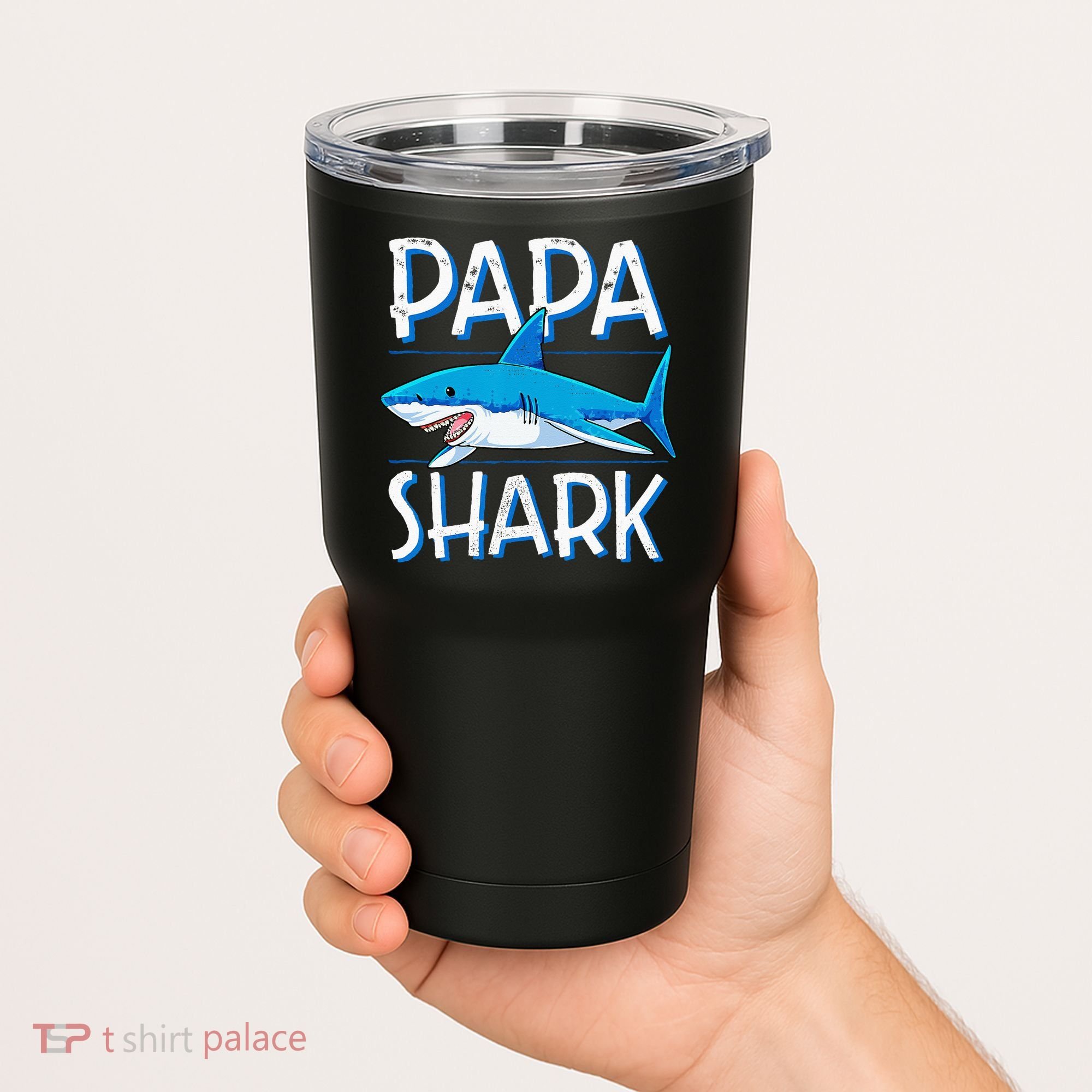 Papa Shark Family Matching Dad Daddy Jawsome Tumbler