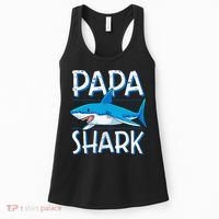 Papa Shark Family Matching Dad Daddy Jawsome Women's Tank Top thumb 0