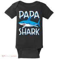 Papa Shark Family Matching Dad Daddy Jawsome Baby Bodysuit thumb 0