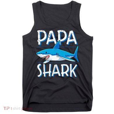Papa Shark Family Matching Dad Daddy Jawsome Tank Top