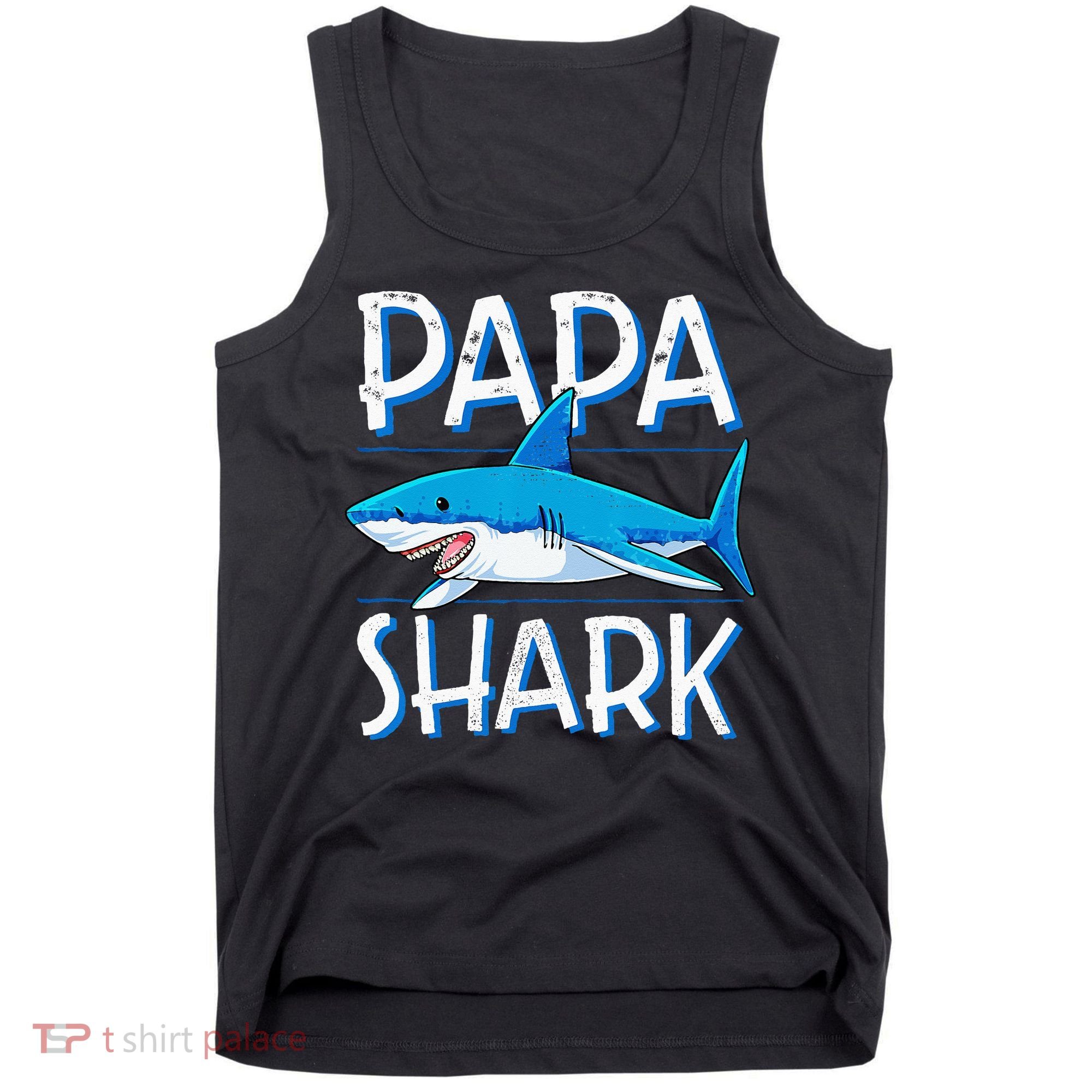 Papa Shark Family Matching Dad Daddy Jawsome Tank Top