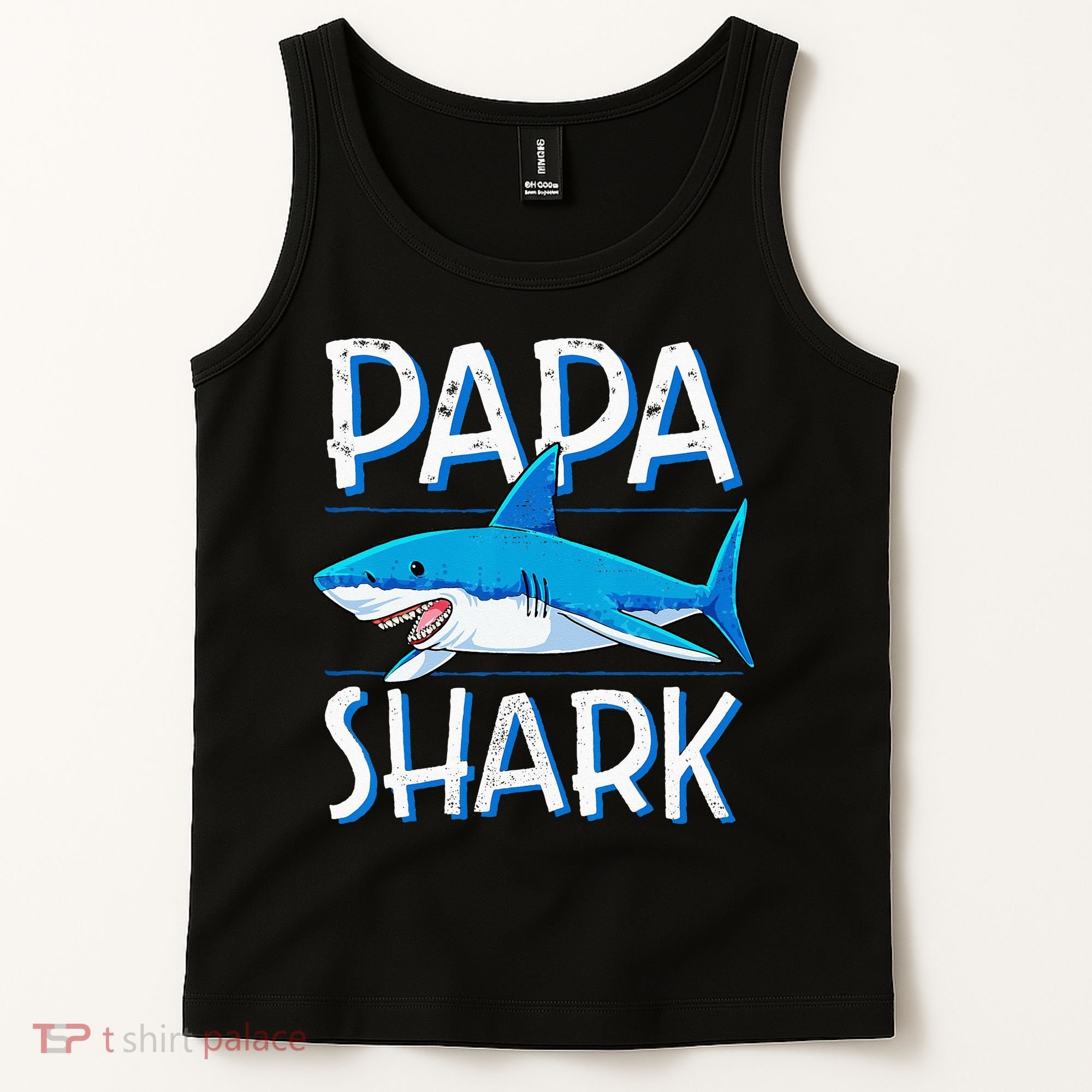 Papa Shark Family Matching Dad Daddy Jawsome Tank Top