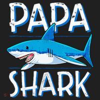 Papa Shark Family Matching Dad Daddy Jawsome Golf Towel thumb 3