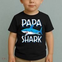 Papa Shark Family Matching Dad Daddy Jawsome Toddler T-Shirt thumb 2