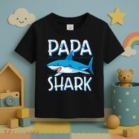 Papa Shark Family Matching Dad Daddy Jawsome Toddler T-Shirt thumb 3