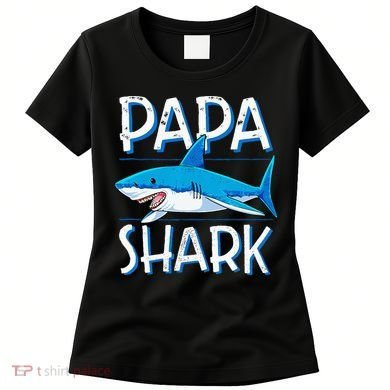 Papa Shark Family Matching Dad Daddy Jawsome Women's T-Shirt