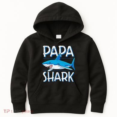 Papa Shark Family Matching Dad Daddy Jawsome Kids Hoodie