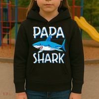 Papa Shark Family Matching Dad Daddy Jawsome Kids Hoodie thumb 3