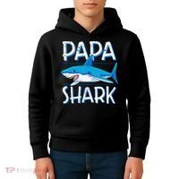 Papa Shark Family Matching Dad Daddy Jawsome Kids Hoodie thumb 4