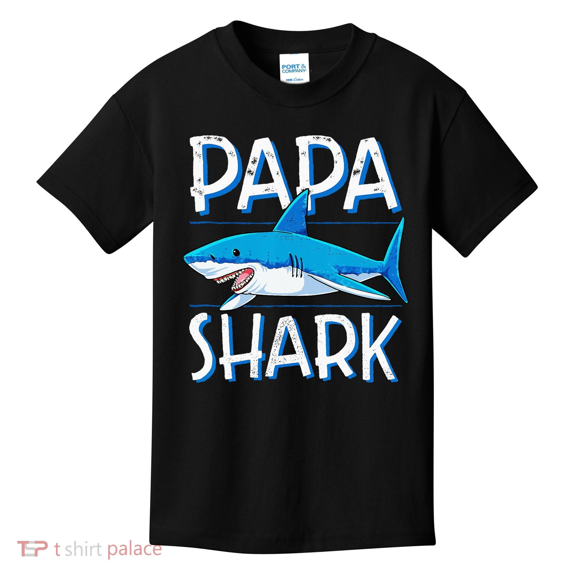 Papa Shark Family Matching Dad Daddy Jawsome Kids T-Shirt