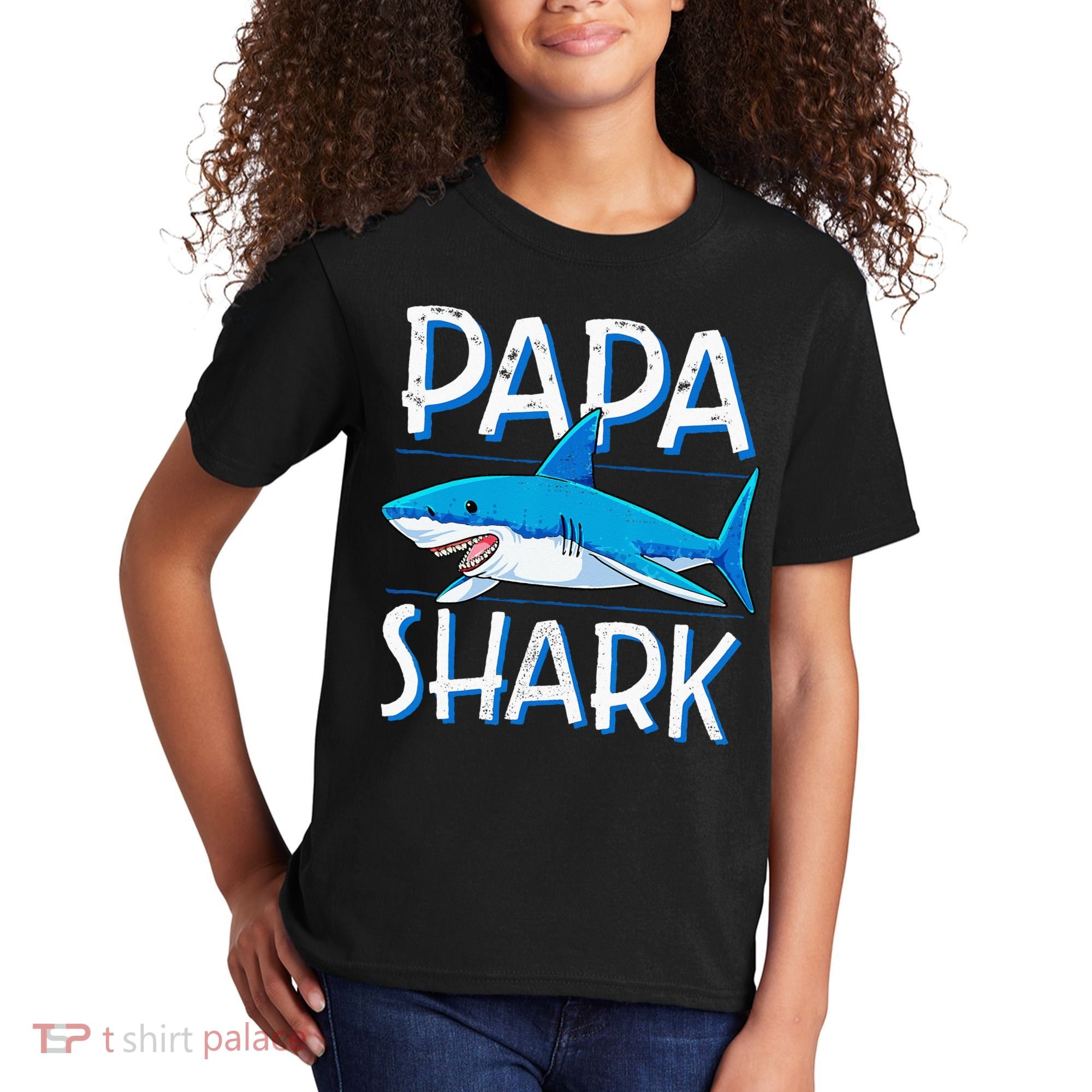 Papa Shark Family Matching Dad Daddy Jawsome Kids T-Shirt