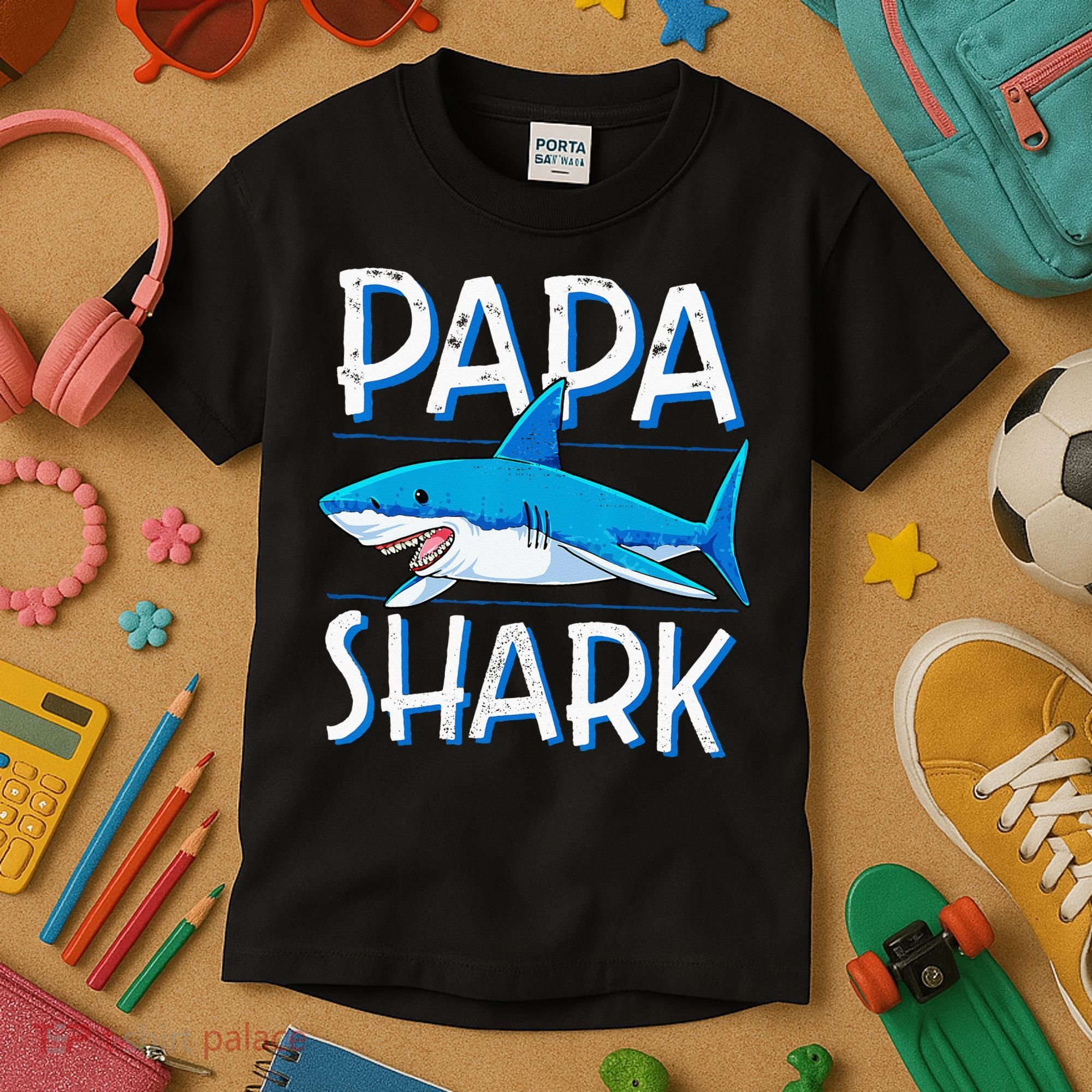 Papa Shark Family Matching Dad Daddy Jawsome Kids T-Shirt