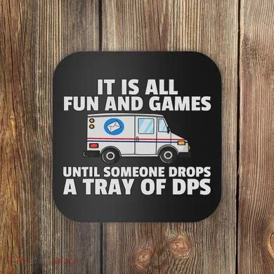 Postal Service For Mailman Us Postman Worker Coaster