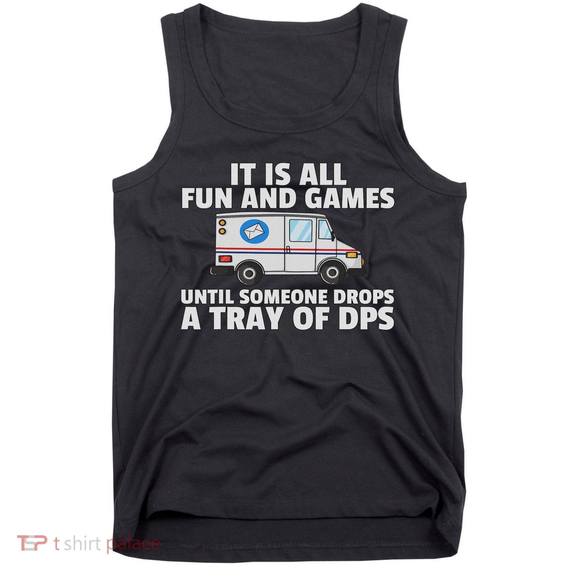 Postal Service For Mailman Us Postman Worker Tank Top