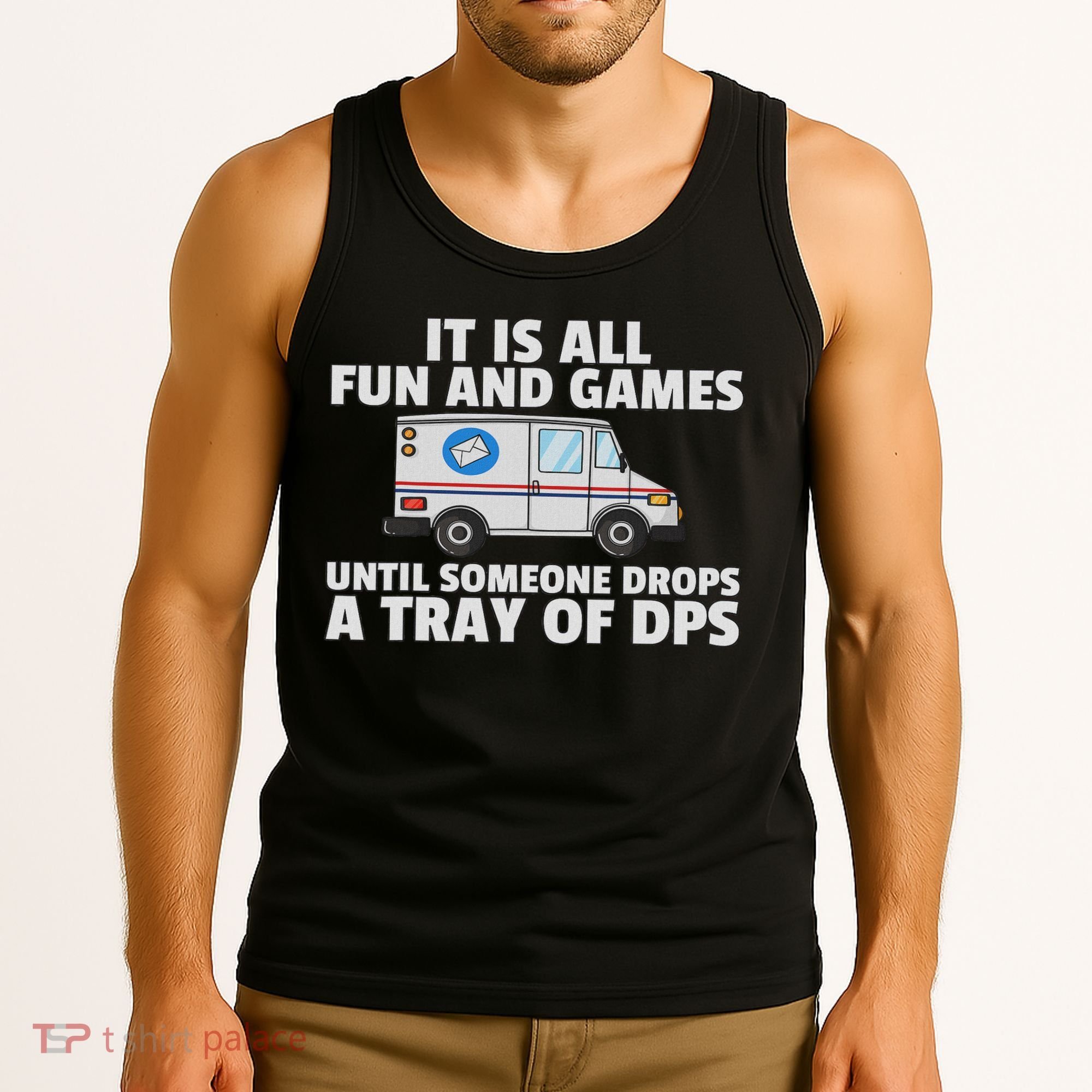 Postal Service For Mailman Us Postman Worker Tank Top