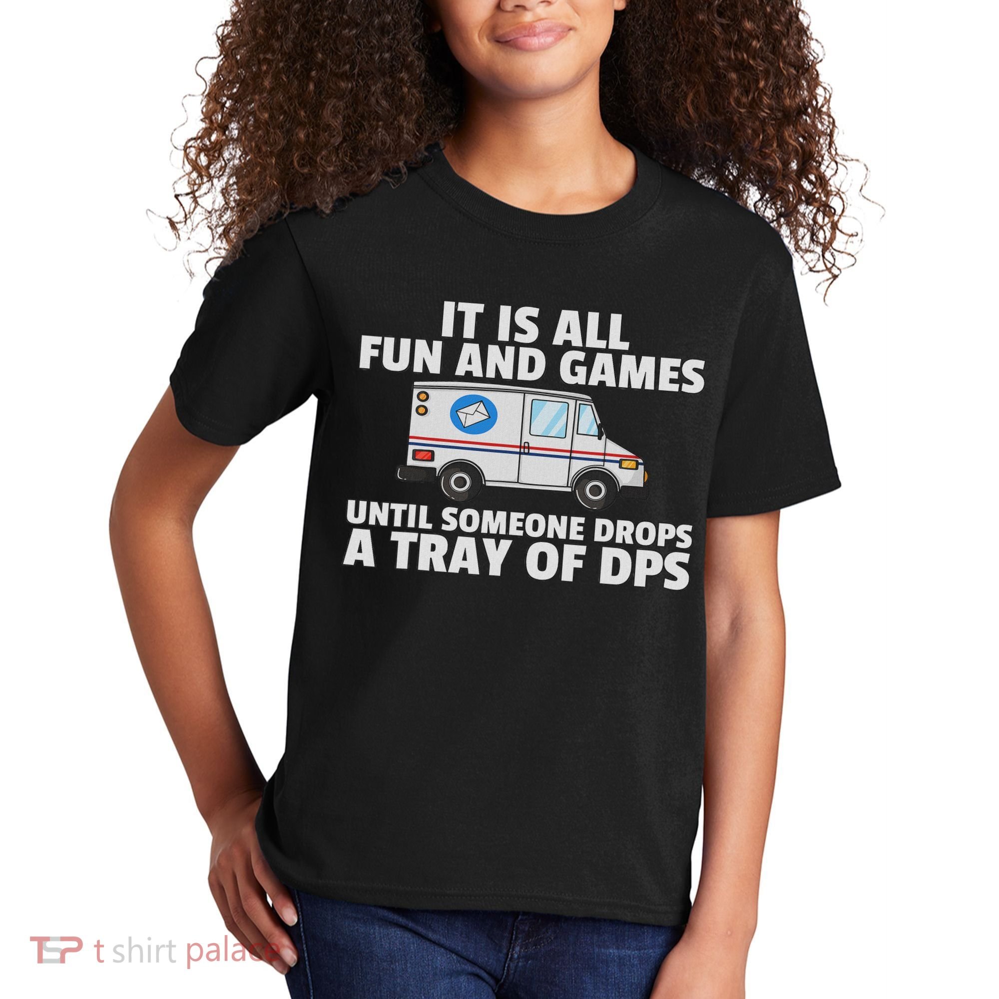 Postal Service For Mailman Us Postman Worker Kids T-Shirt