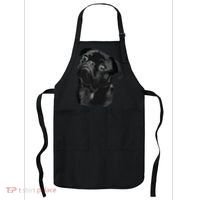 Pug Shirts For Dog Mom Dad Funny Cute Black Pug Apron thumb 0