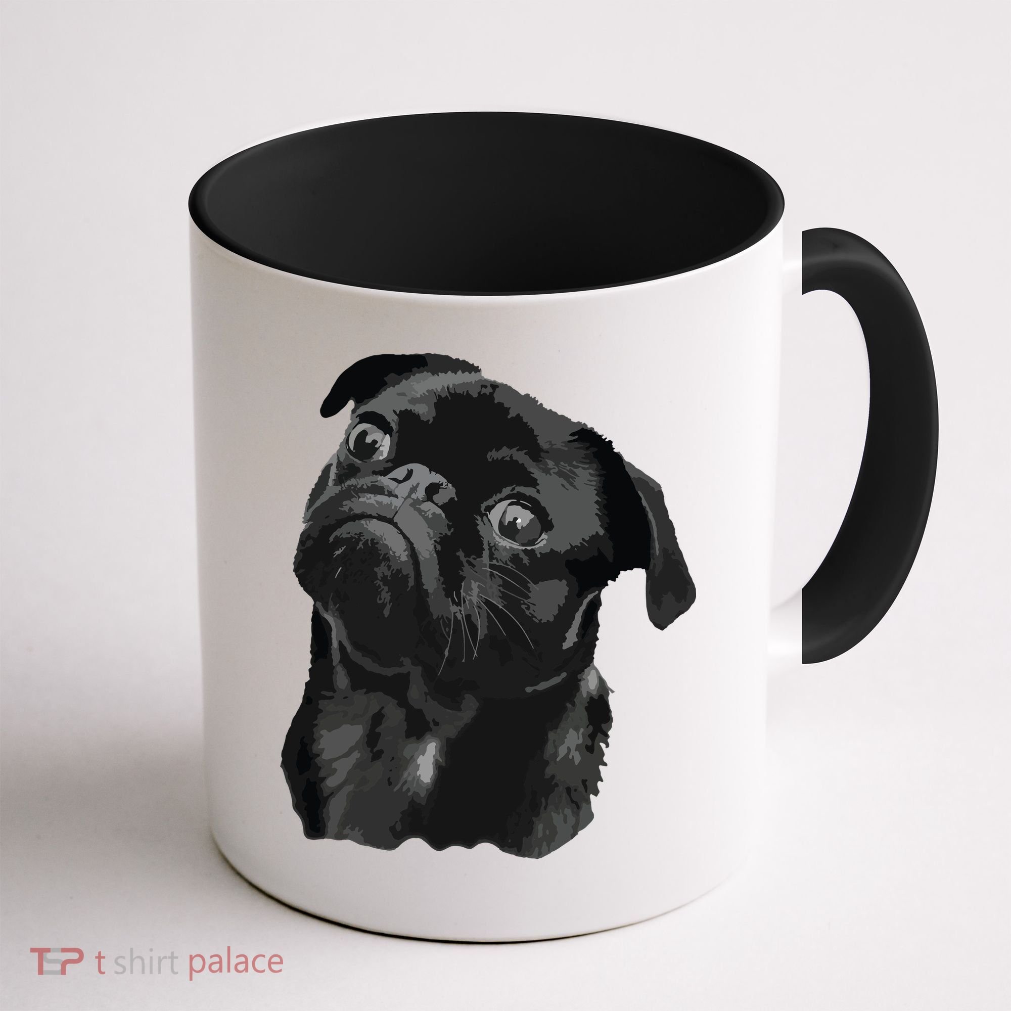 Pug Shirts For Dog Mom Dad Funny Cute Black Pug Coffee Mug