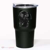 Pug Shirts For Dog Mom Dad Funny Cute Black Pug Tumbler thumb 0
