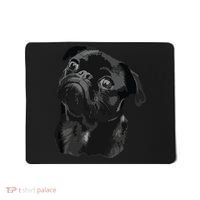 Pug Shirts For Dog Mom Dad Funny Cute Black Pug Mousepad thumb 0