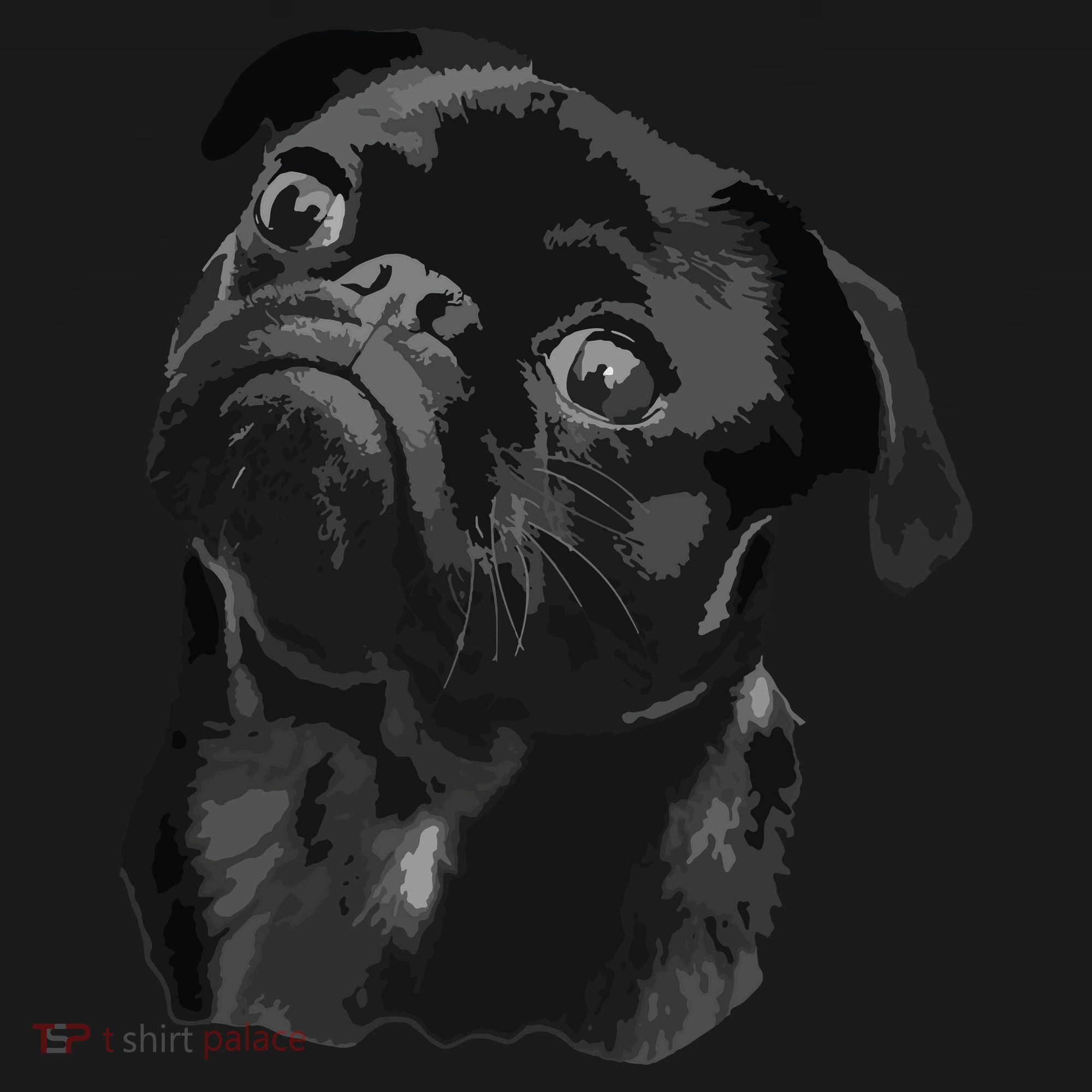 Pug Shirts For Dog Mom Dad Funny Cute Black Pug Women's Tank Top