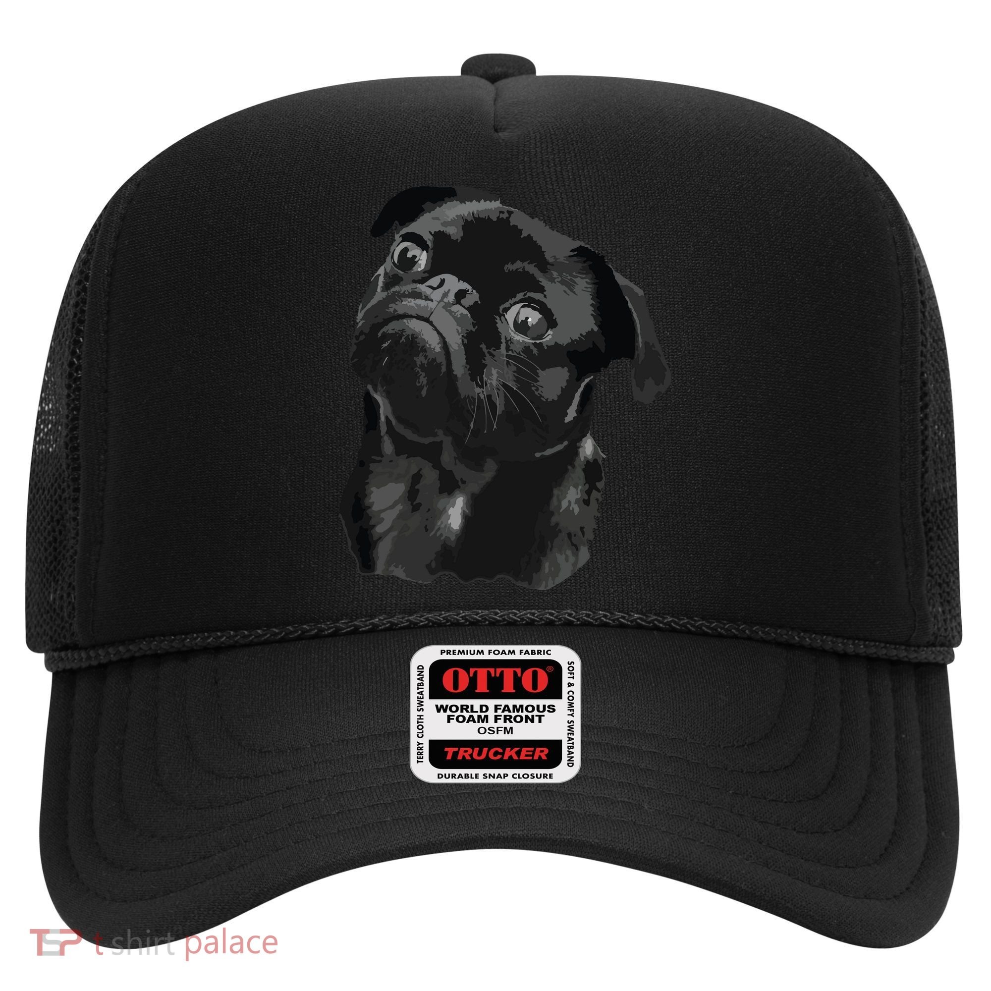Pug Shirts For Dog Mom Dad Funny Cute Black Pug Hat