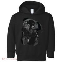 Pug Shirts For Dog Mom Dad Funny Cute Black Pug Toddler Hoodie thumb 0