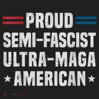 Proud Semi Fascist Ultra Maga American Funny Patriotic Beanie thumb 2