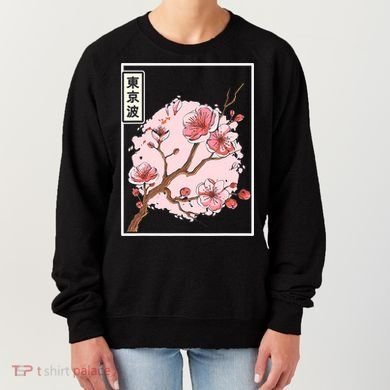 Pink Sakura Flowers japanese cherry blossom Women's Sweatshirt