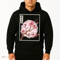Pink Sakura Flowers japanese cherry blossom Hoodie thumb 2