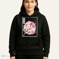 Pink Sakura Flowers japanese cherry blossom Hoodie thumb 5