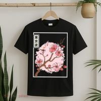 Pink Sakura Flowers japanese cherry blossom T-Shirt thumb 2