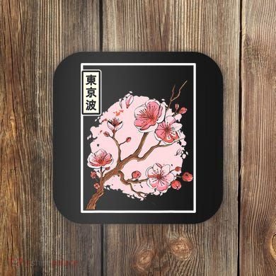 Pink Sakura Flowers japanese cherry blossom Coaster