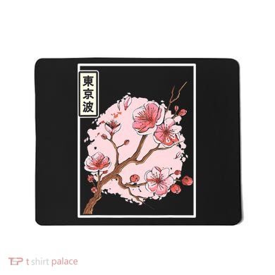 Pink Sakura Flowers japanese cherry blossom Mousepad