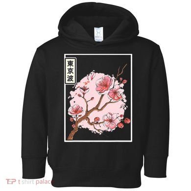 Pink Sakura Flowers japanese cherry blossom Toddler Hoodie