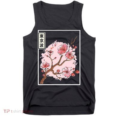 Pink Sakura Flowers japanese cherry blossom Tank Top